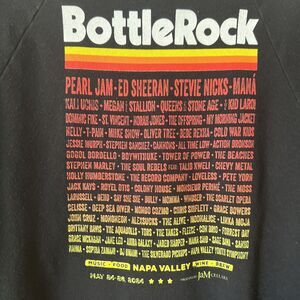 2024 Bottlerock Music Festival Napa Concert Crew Sweatshirt | Size Large